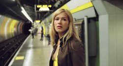 Kate (Franka Potente) trying to catch the subway in Christopher Smith's 2004 horror film Creep.
