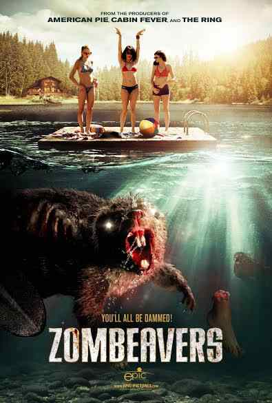 The poster for the upcoming Jordan Rubin feature film Zombeavers.