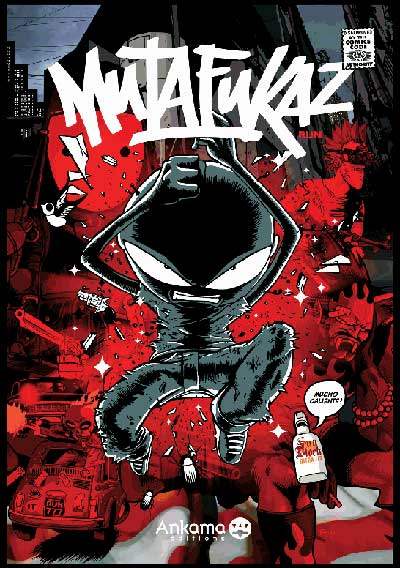 Cover art for the first volume of Run's French hit comic, Mutafukaz.