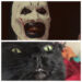 Notice a resemblance between Art the Clown and Dee the cat?